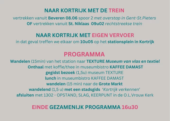 Dagje Kortrijk Beschrijving 2