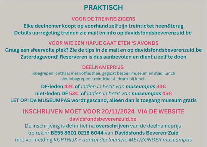 Dagje Kortrijk Beschrijving 4